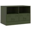 vidaXL TV-Schrank Olivgr&uuml;n 67x39x44 cm Stahl