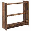 vidaXL Billardqueue-St&auml;nder Holzwerkstoff 60 x 20 x 57 cm Altholz