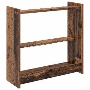 vidaXL Billardqueue-St&auml;nder Holzwerkstoff 60 x 20 x 57 cm Altholz