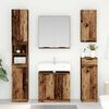vidaXL Badezimmerschrank-Set mit Regal 3 pcs Altholz Holzwerkstoff