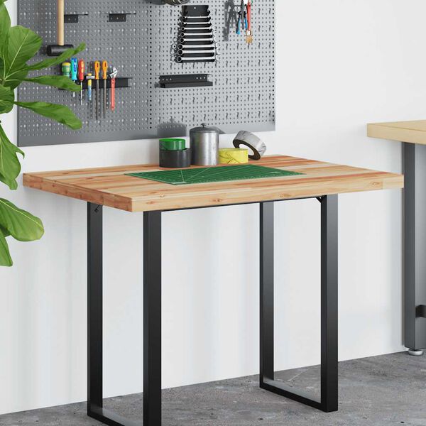 vidaXL Schreibtischplatte &Ouml;lbeschichtung 100x80x4 cm Massivholz Akazie