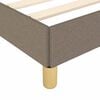 vidaXL Bettgestell ohne Matratze Taupe 120x190 cm Stoff