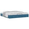 vidaXL Ottoman-Bett ohne Matratze Dunkelblau 160x200 cm Samt