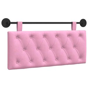 vidaXL H&auml;ngevorderseite Wandmontiert Rosa 110 x 55 x 7 cm Stoff