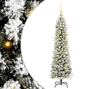 vidaXL K&uuml;nstlicher Weihnachtsbaum mit 150 LEDs mit St&auml;nder Wei&szlig; 120 cm