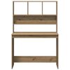 vidaXL Schreibtisch mit Regal Artisan-Eiche 102x45x148cm Holzwerkstoff