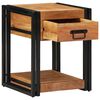 vidaXL Nachttisch Braun 40 x 40 x 50 cm Massivholz Akazie