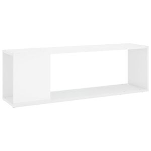 vidaXL TV-Schrank Hochglanz-Wei&szlig; 100x24x32 cm Holzwerkstoff