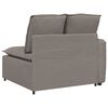 vidaXL Modulares Sofa Endmodul mit Armlehne Kissen Taupe 100 cm