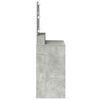 vidaXL Schminktisch Beton Grau 75,5 x 41 x 135 cm Holzwerkstoff