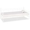 vidaXL Tagesbett-Rahmen Wei&szlig; Metall 90&times;200 cm