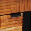 vidaXL Sideboard mit Regal Natur 80 x 33,5 x 75 cm Massivholz Akazie