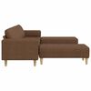 vidaXL Sofa Set Braun Faux Wildleder