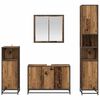 vidaXL Badezimmerm&ouml;bel Set Wandmontiert 4 pcs Altholz Holzwerkstoff