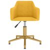vidaXL Esszimmerst&uuml;hle 6 Stk. Drehbar Gelb Samt