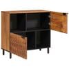 vidaXL Sideboard mit Speicher Akazienbraune Oberfl&auml;che 80 x 33 x 75 cm