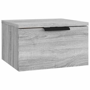 vidaXL Wand-Nachttisch Grau Sonoma 34x30x20 cm