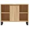 vidaXL Badschrank Sonoma-Eiche 80x33x60 cm Holzwerkstoff