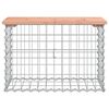 vidaXL Gartenbank aus Gabionen 63x31,5x42 cm Massivholz Douglasie