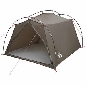 vidaXL Tunnelzelt Braun und Grau 2-Personen