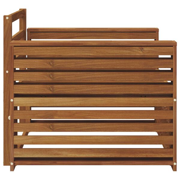 vidaXL 2 St&uuml;ck Sofa mit Armlehnen Massivholz Akazie Natur