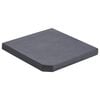 vidaXL Sonnenschirm-Gewichtsplatte Schwarz Granit Quadratisch 25 kg