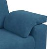 vidaXL Zweisitzer-Sofa Blau 120 cm Samt