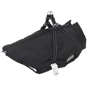 vidaXL Hundemantel Schwarz L52 Fleece und Polyester