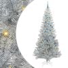 vidaXL Weihnachtsbaum mit 300 LEDs mit St&auml;nder Silber 240 cm PET