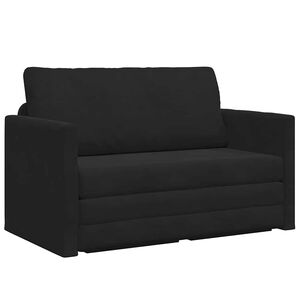 vidaXL Schlafsofa 110cm Schwarz Samt