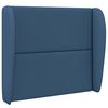 vidaXL Kopfteil Ohr Blau 80 x 23 x 6 cm Stoff