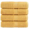 vidaXL Premium-Wascht&uuml;cher SOLUND 4 Stk. Gold 30x30 cm 600 g/m&sup2;