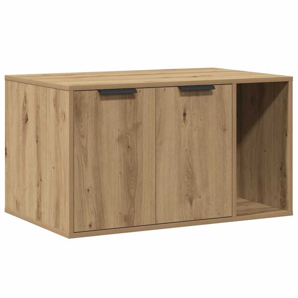 vidaXL Katzenklo Artisan-Eiche 80x50x45 cm Holzwerkstoff