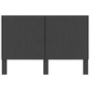 vidaXL Kopfteil Dunkelgrau Stoff 160&times;200 cm