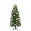 vidaXL K&uuml;nstlicher Weihnachtsbaum mit 150 LEDs Gr&uuml;n 150 cm PE und PVC