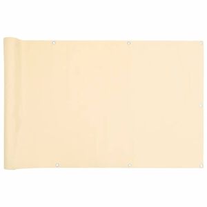 vidaXL Balkon-Sichtschutz Creme 500x120 cm PVC