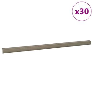 vidaXL Treppenkantenprofile 30 pcs Champagner 67 x 3 x 2 cm Aluminium