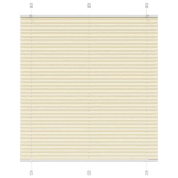 vidaXL Plissee Creme 115x150 cm Stoffbreite 114,4 cm Polyester