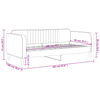 vidaXL Tagesbett Rosa 90x200 cm Samt