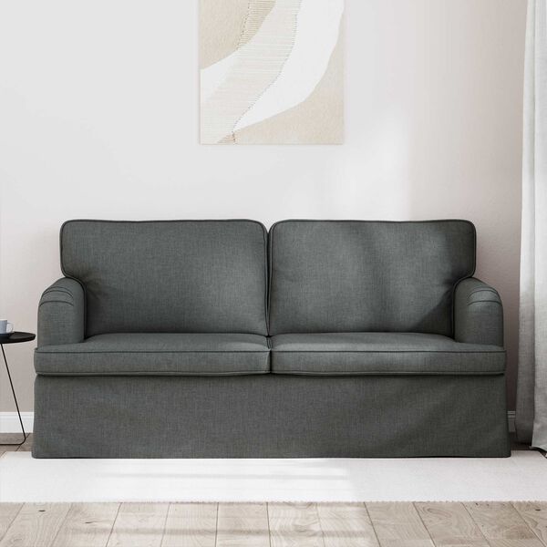 vidaXL Sofa Dunkelgrau Gesamtabmessungen: 162 x 80 x 85 cm (B x T x H)