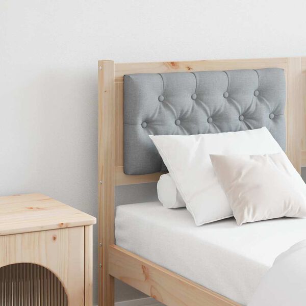 vidaXL Kopfteil Sonstiges Braun und hellgrau 150 cm Massivholz Kiefer