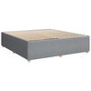 vidaXL Boxspringbett mit Matratze Hellgrau 180x200 cm Stoff