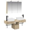 vidaXL Badezimmerschrank-Set 4 stk. Sonoma-Eiche Holzwerkstoff
