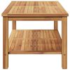 vidaXL Couchtisch Braun 110 x 55 x 45 cm Teak-Massivholz