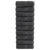 vidaXL Premium G&auml;stet&uuml;cher SOLUND 10 Stk. Anthrazit 30x50 cm 600 g/m&sup2;