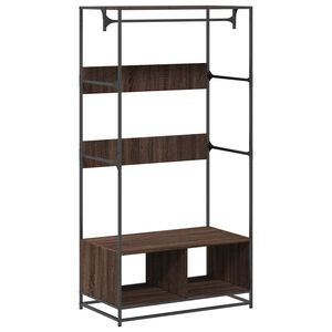 vidaXL Kleiderst&auml;nder Braun Eichen-Optik 90x50x180 cm Holzwerkstoff