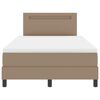 vidaXL Boxspringbett mit Matratze Cappuccino 120 x 190 cm Kunstleder