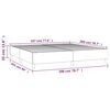 vidaXL Boxspringbettgestell Cappuccino-Braun 200x200 cm Kunstleder