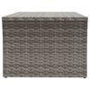 vidaXL Couchtisch Grau 100x50x40 cm Poly Rattan