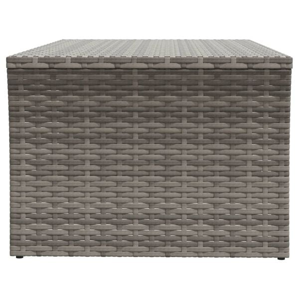 vidaXL Couchtisch Grau 100x50x40 cm Poly Rattan